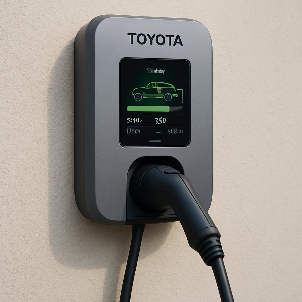Представлена домашняя зарядная станция Toyota. Интерфейсы и управление