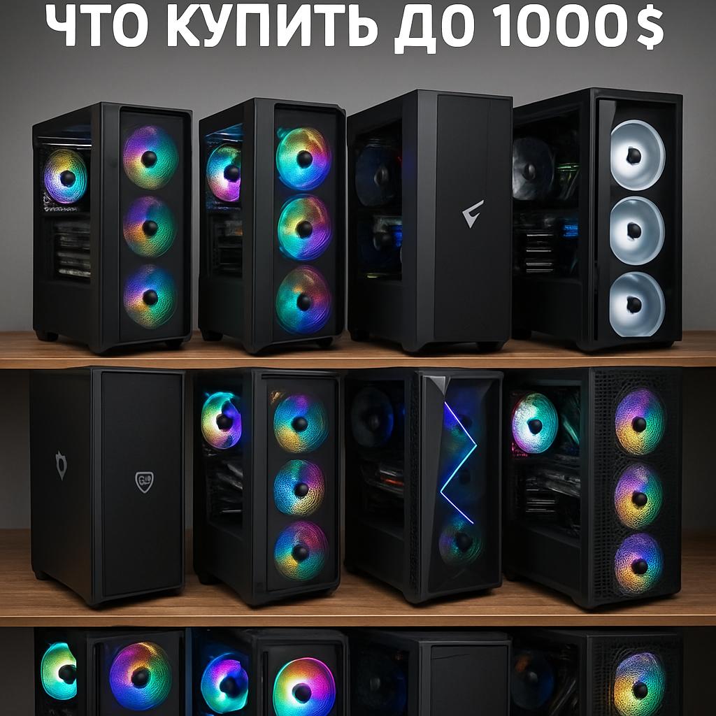 ТОП-10 бюджетных игровых ПК: что купить до 1000$. Как я отбирал варианты