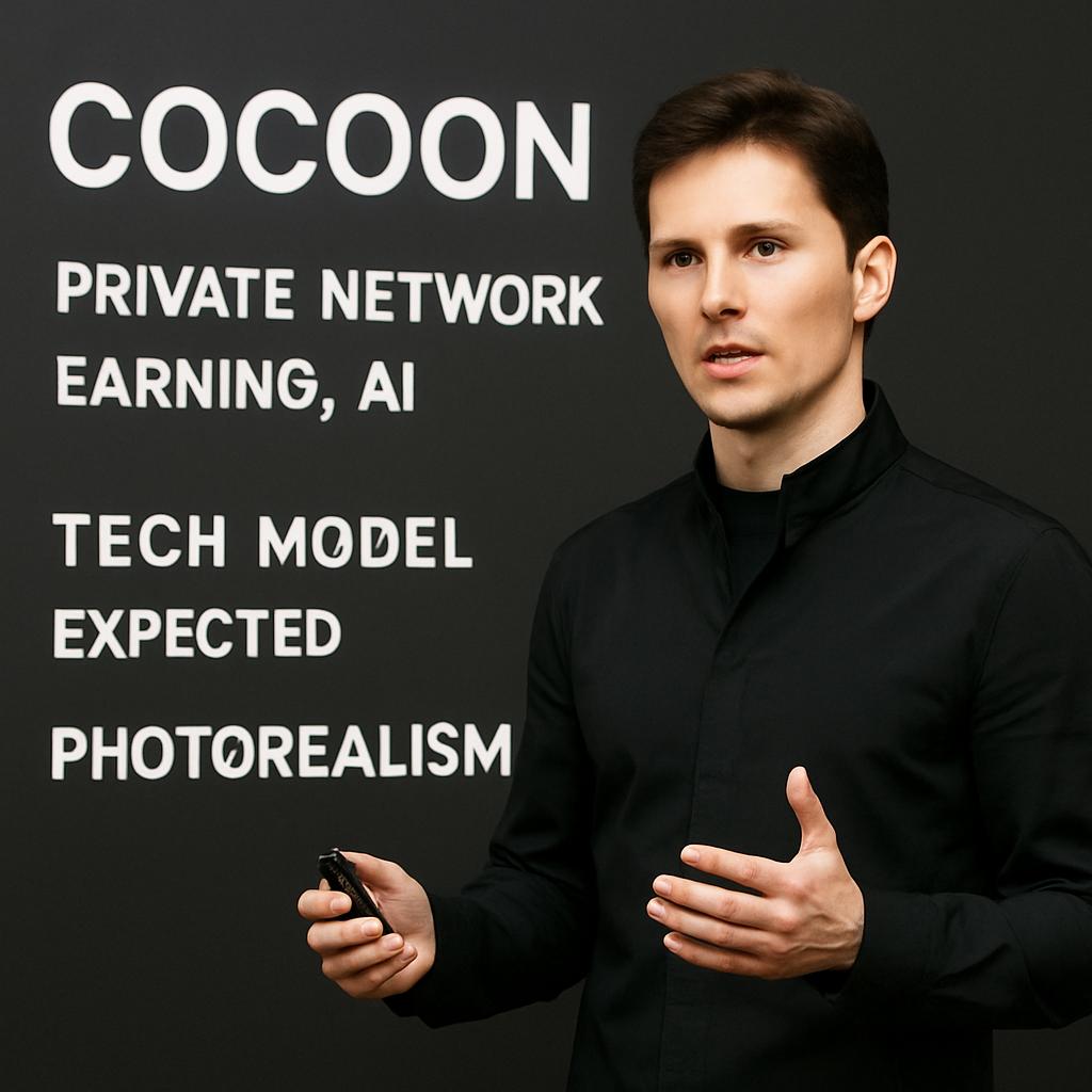 Павел Дуров представил Cocoon. Это приватная сеть для заработка и внедрения искусственного интеллекта. Техническая модель: что ожидается от системы